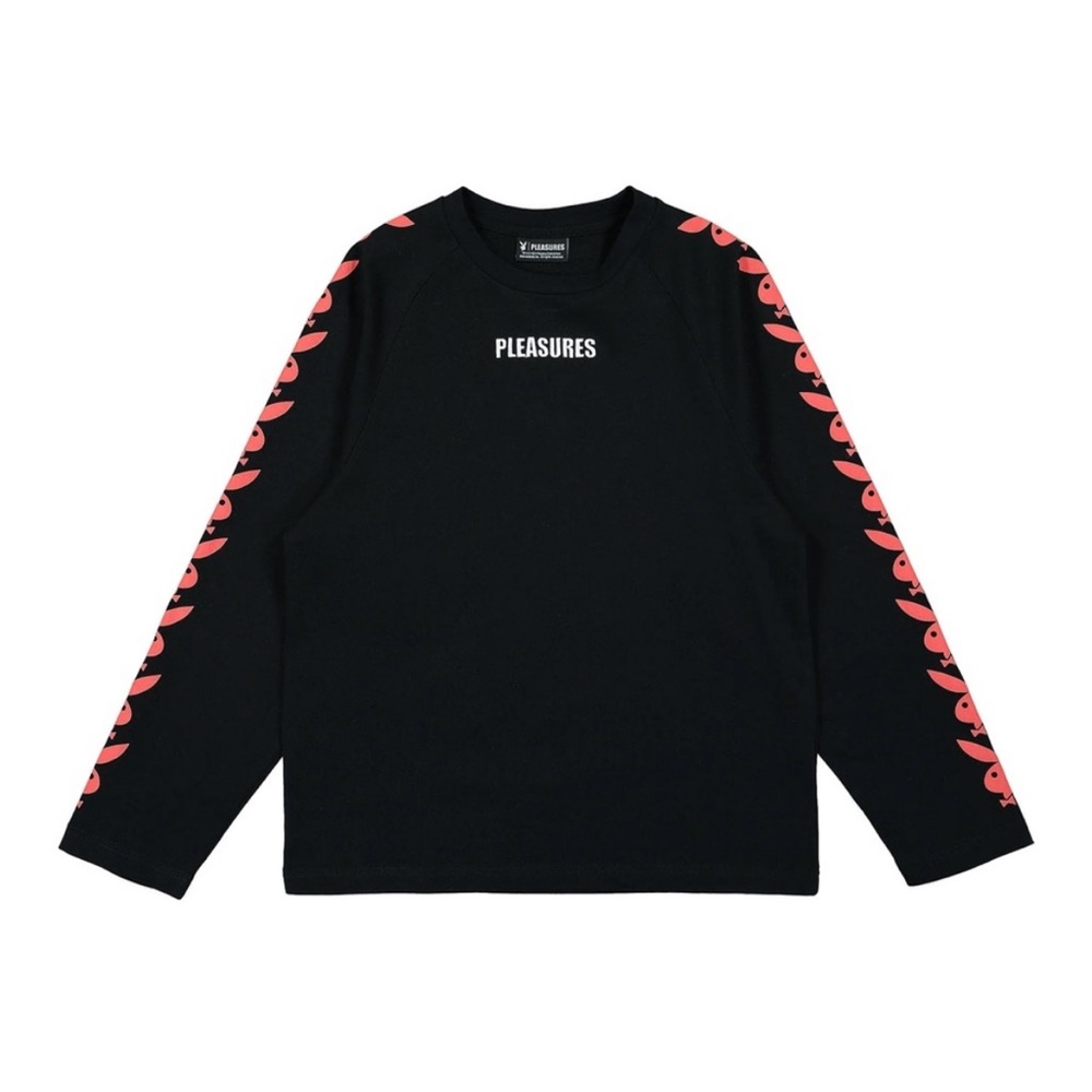 PLEASURES Long Sleeve Playboy Raglan Tee - Picture 5 of 11